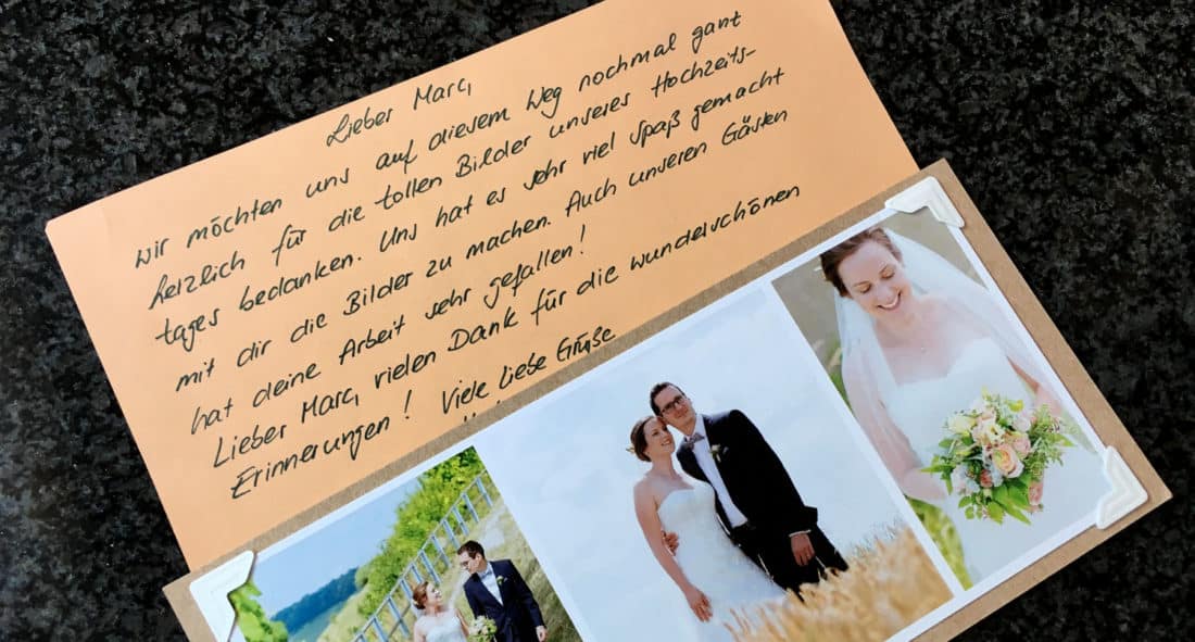 Uns hat es sehr viel Spaß gemacht mit dir die Bilder zu machen. Auch unseren Gästen hat deine Arbeit sehr gefallen.! Lieber Marc, vielen Dank für die wunderschönen Erinnerungen!